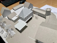 Model des Rathausplatz Töging
